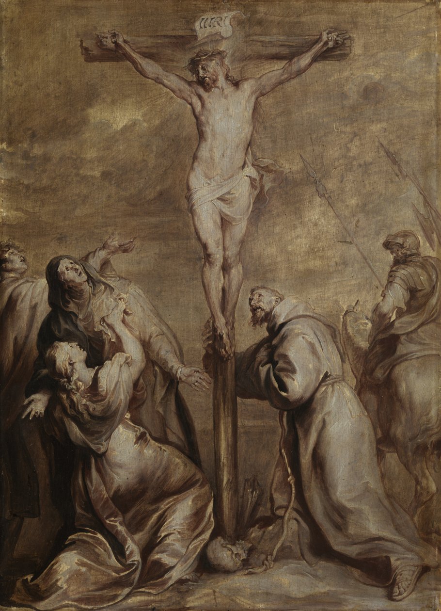 Crucifixion with Saint Francis by Anthony van Dyck