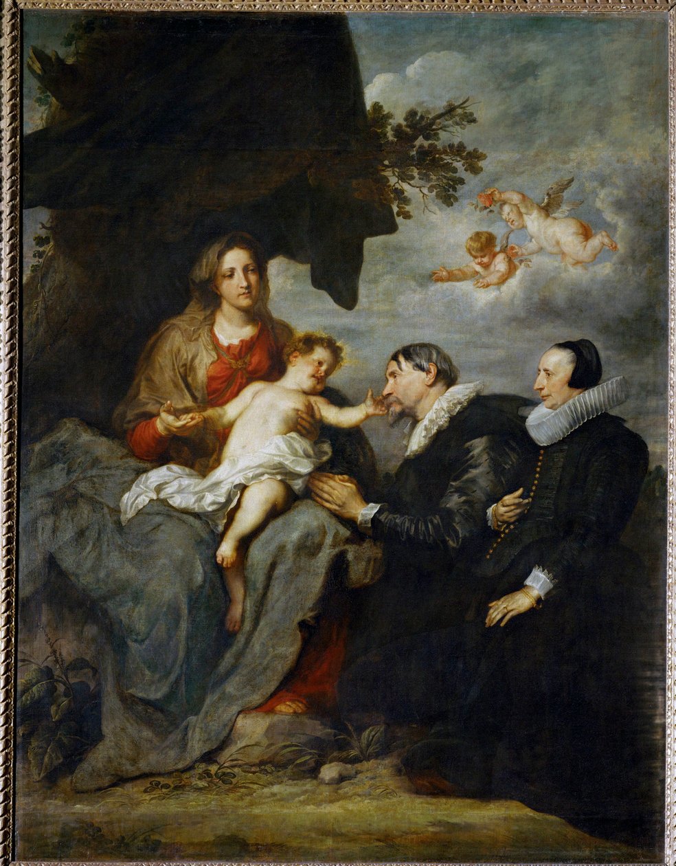 The Virgin with Donors by Anthony van Dyck