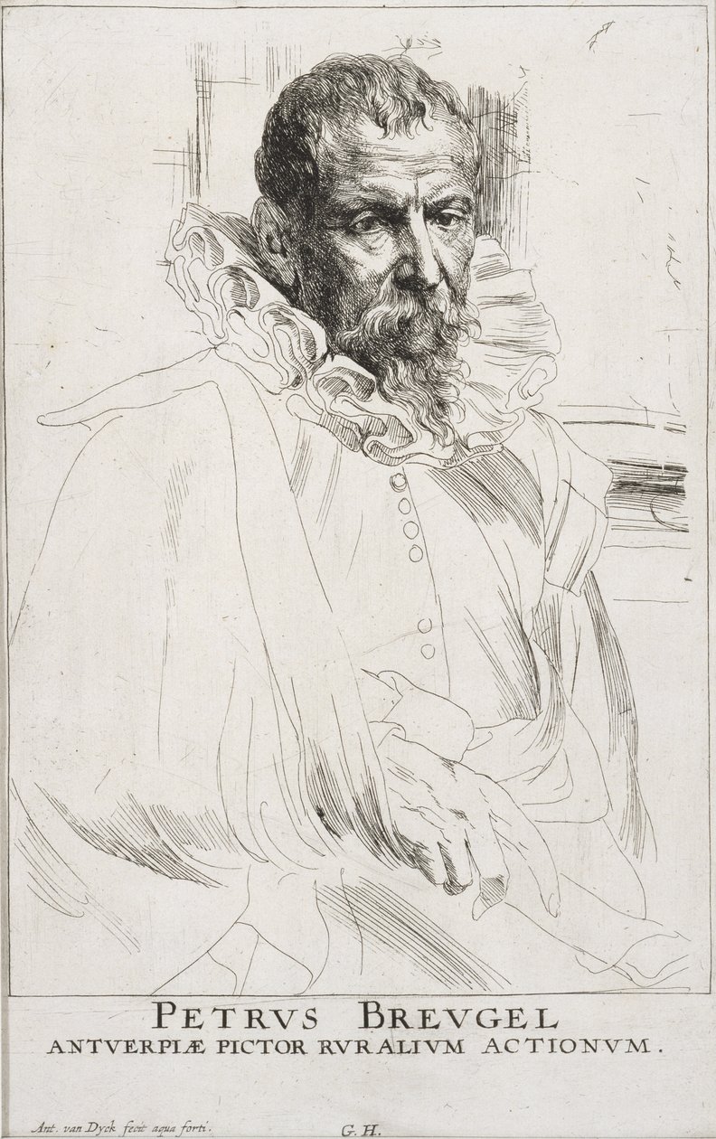 Pieter Brueghel by Anthony van Dyck