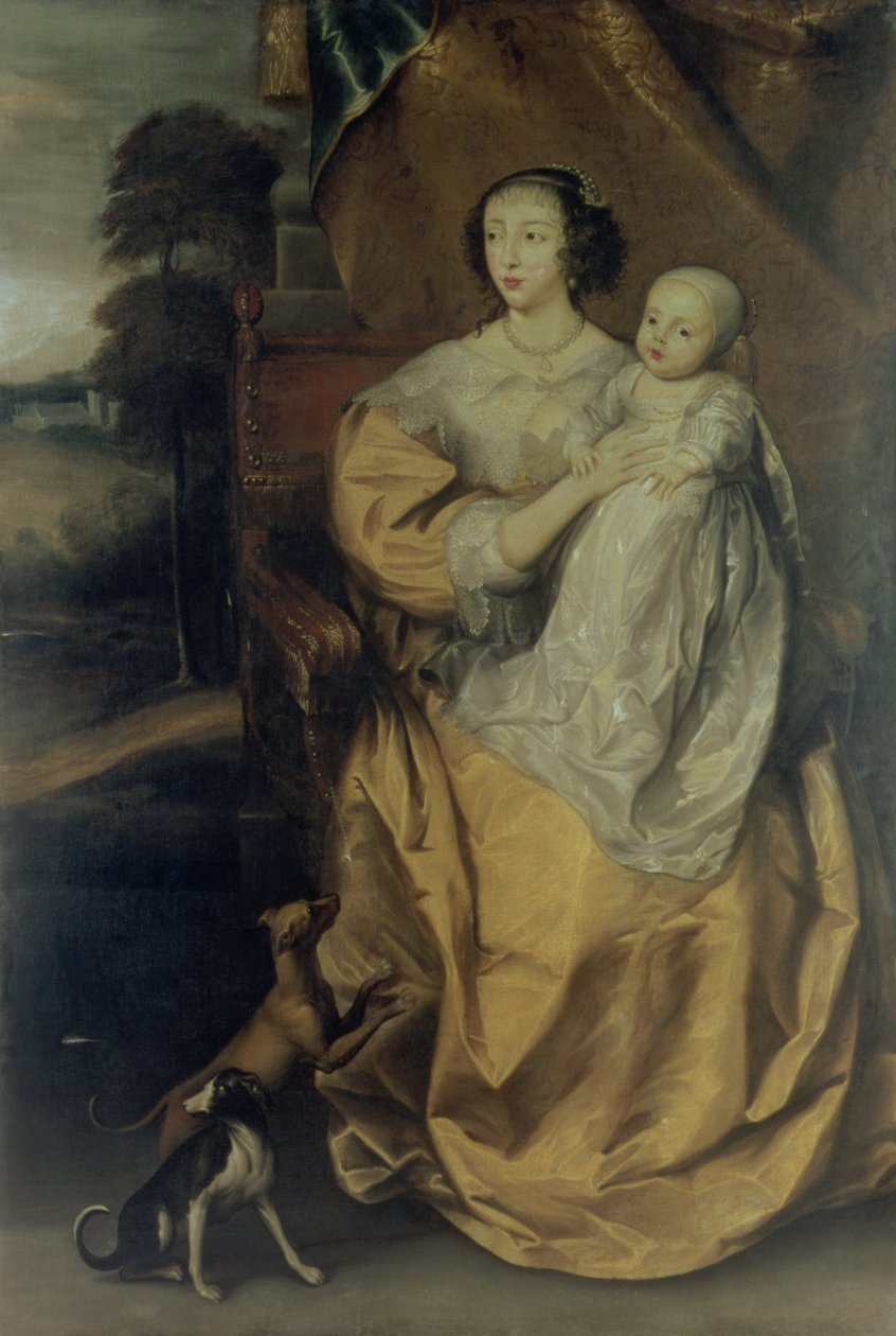 Queen Henrietta Maria by Anthony van Dyck