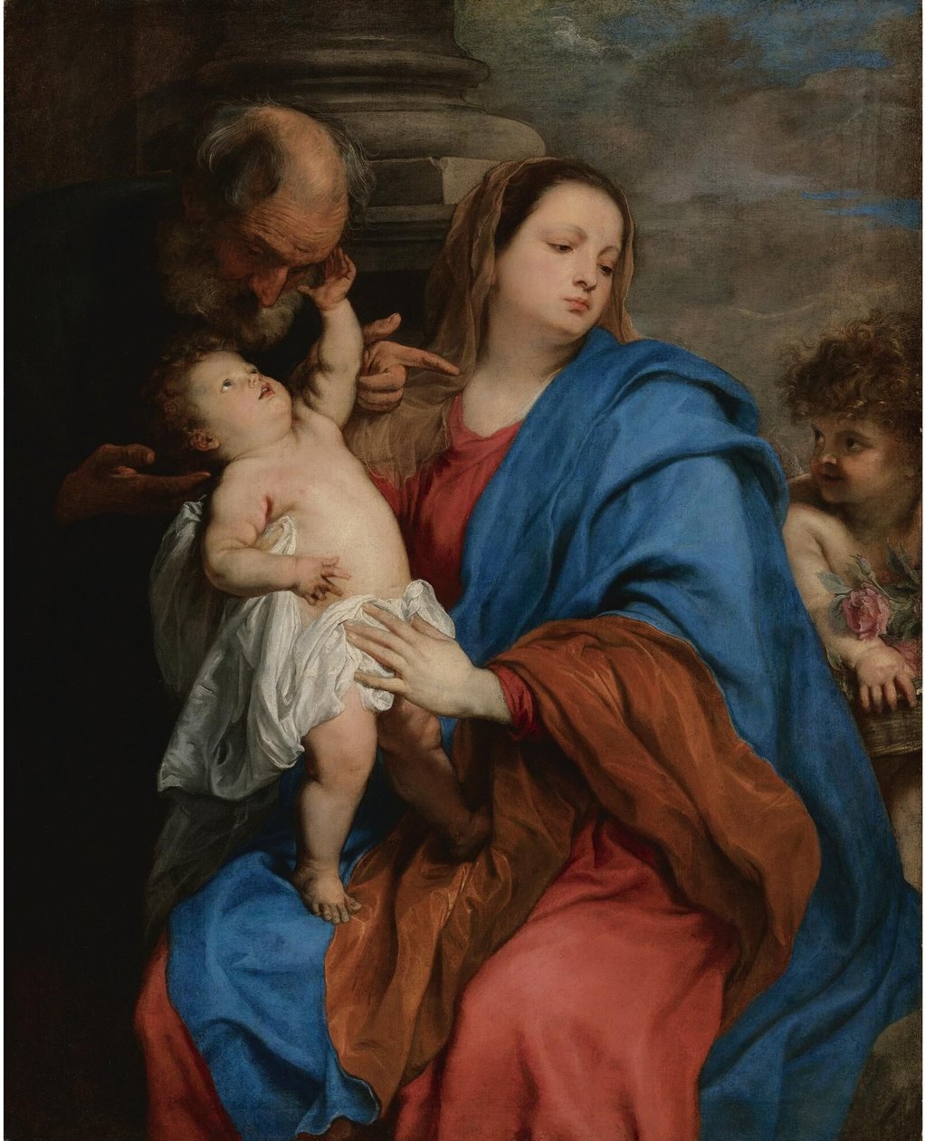 The Holy Family with an Angel by Anthony van Dyck