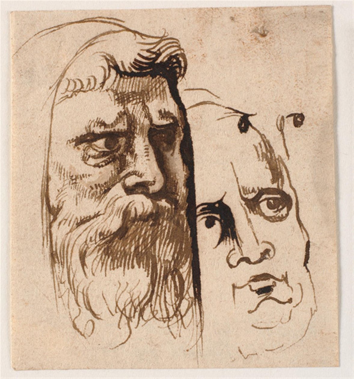 Two Male Heads by Anthony van Dyck