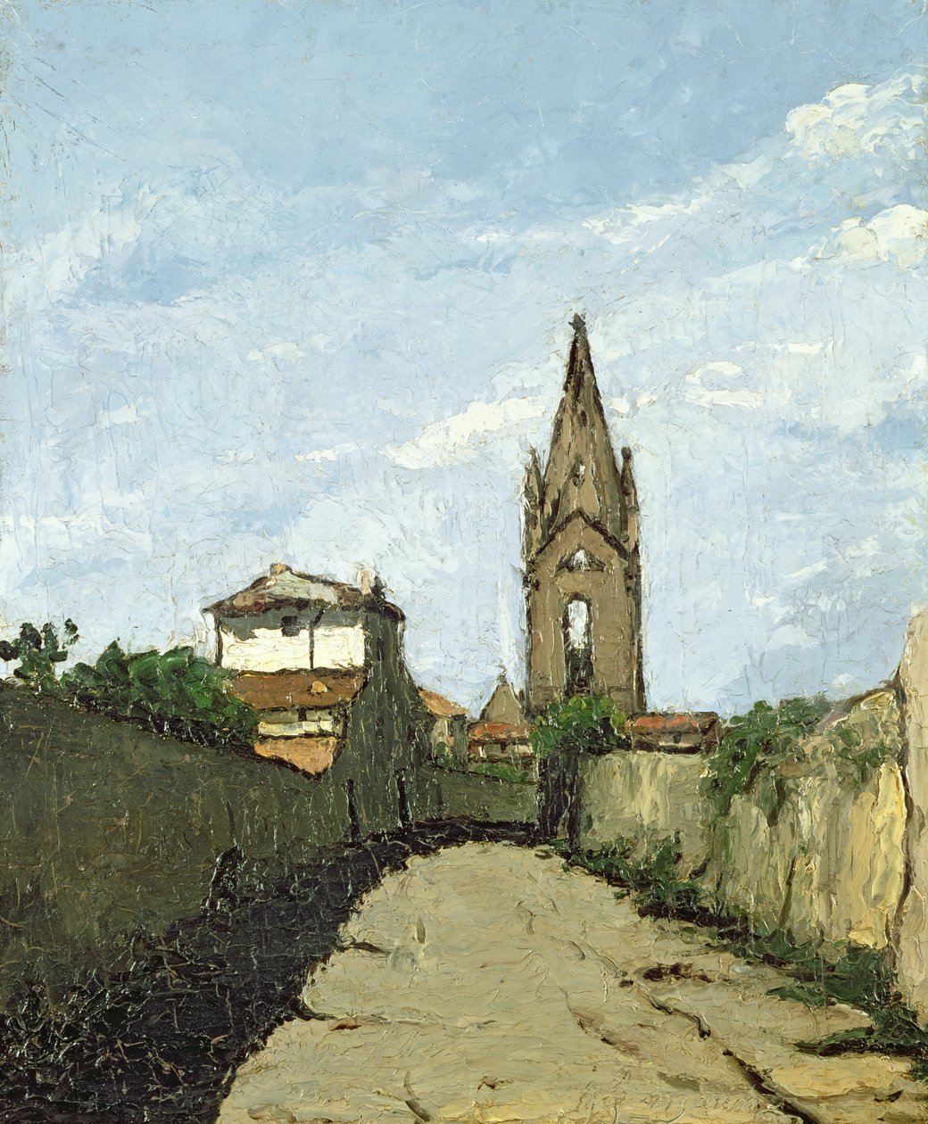 The Village Church by Antoine Fortune Marion