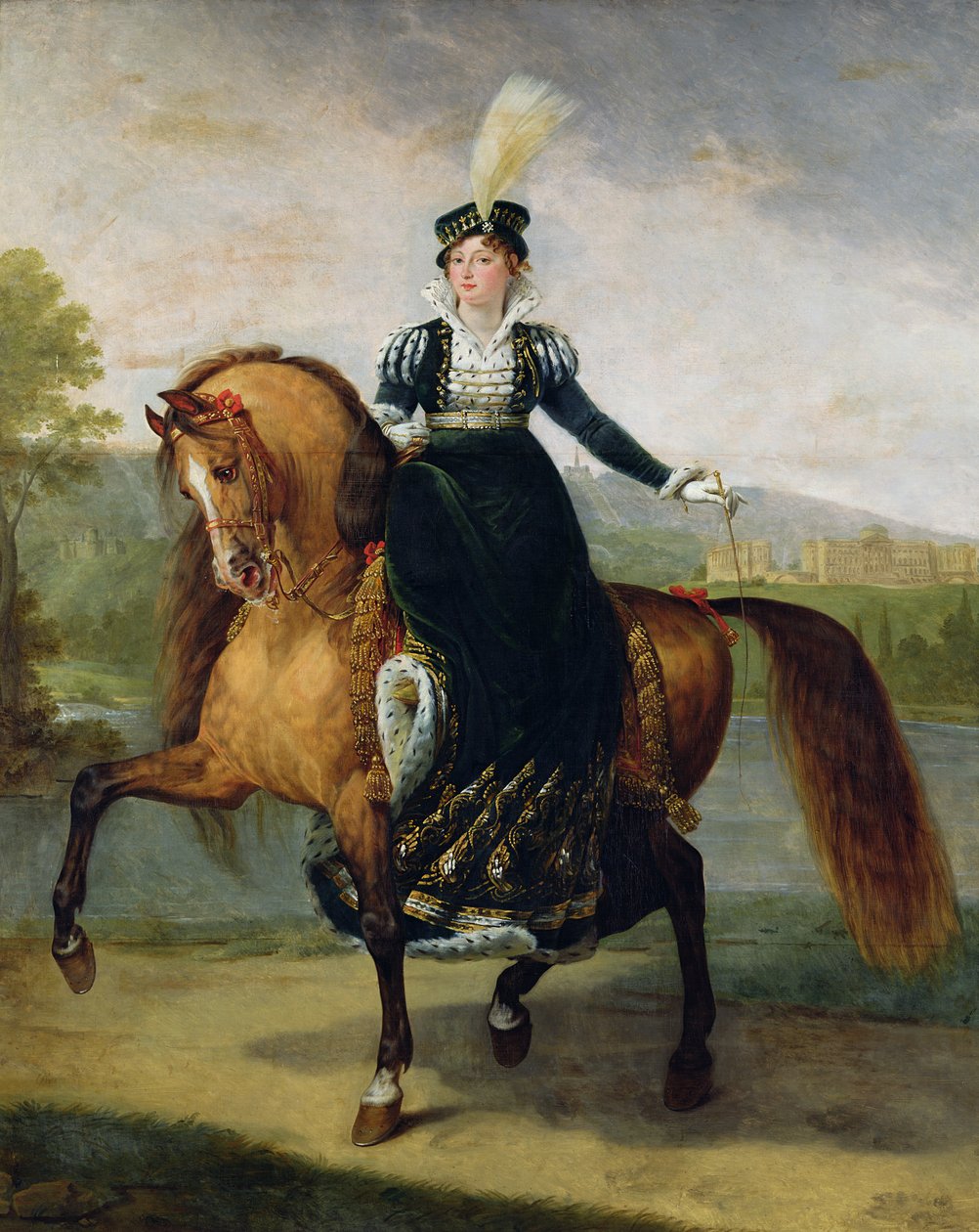 Equestrian portrait of Catherine de Wurtemberg by Antoine Jean Gros