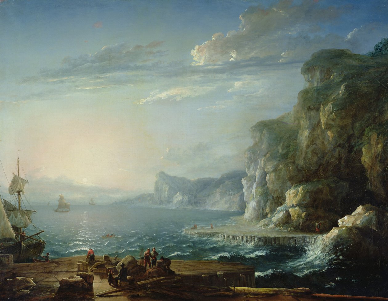 View of a Bay by Antoine Lebel