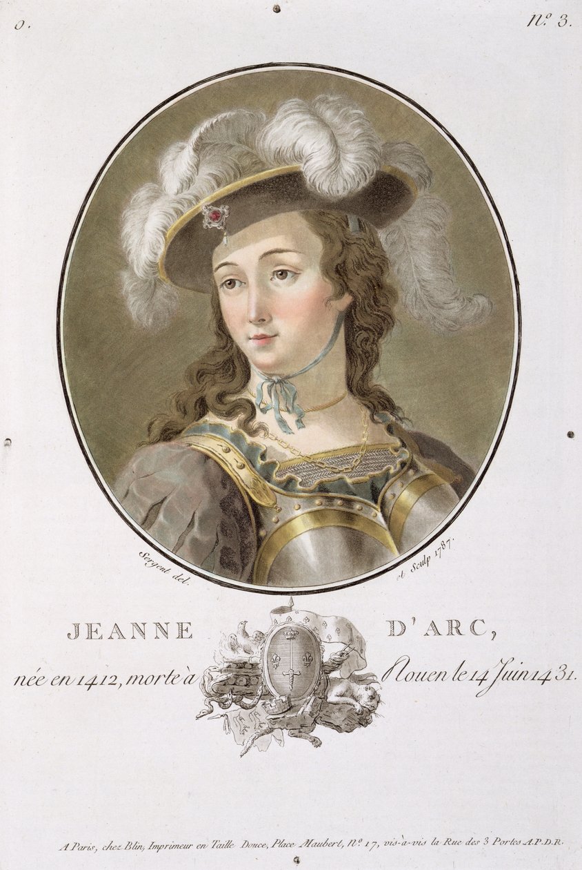 Portrait of Joan of Arc (1412-31), 1787 by Antoine Louis Francois Sergent Marceau