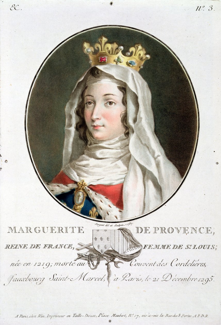 Portrait of Marguerite of Provence by Antoine Louis Francois Sergent Marceau