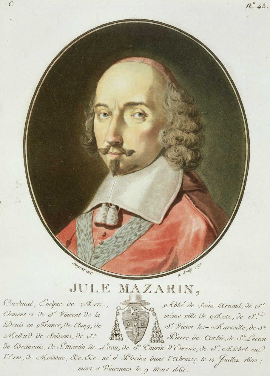 Cardinal Jules Mazarin from 