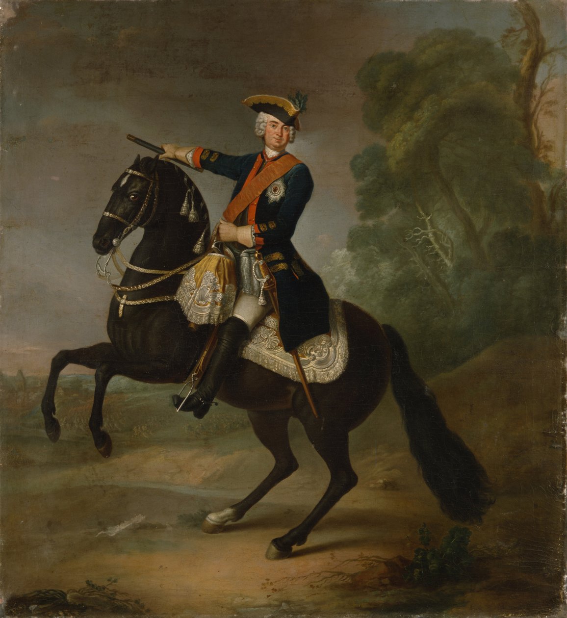 Kurt Christoph Graf von Schwerin on Horseback, 1750 by Antoine Pesne