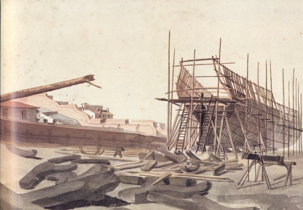 Shipyard of Marseille by Antoine Roux