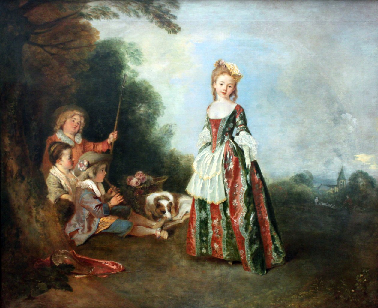 The Dance by Jean Antoine Watteau