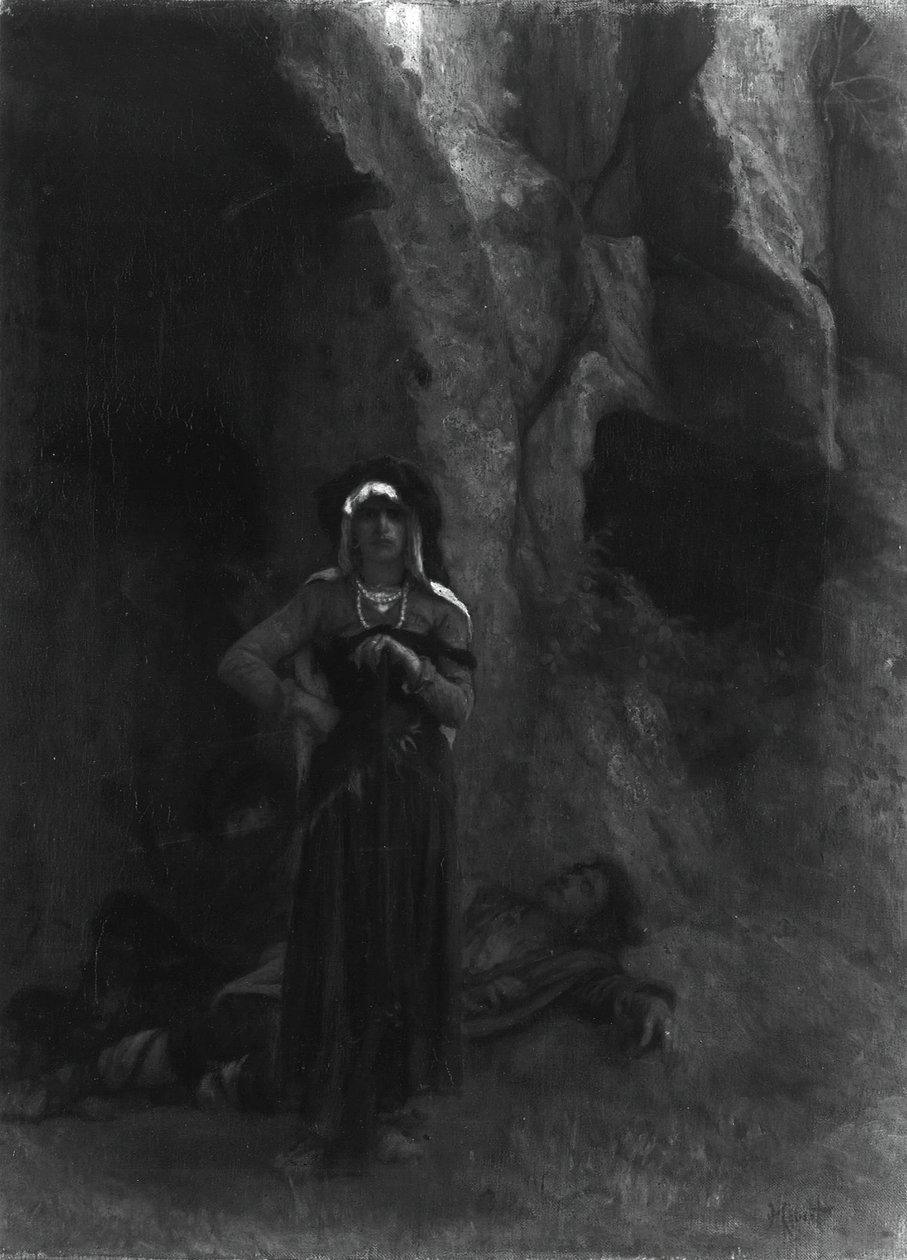 On Guard, 1860-70 by Antoine Auguste Ernest Hebert