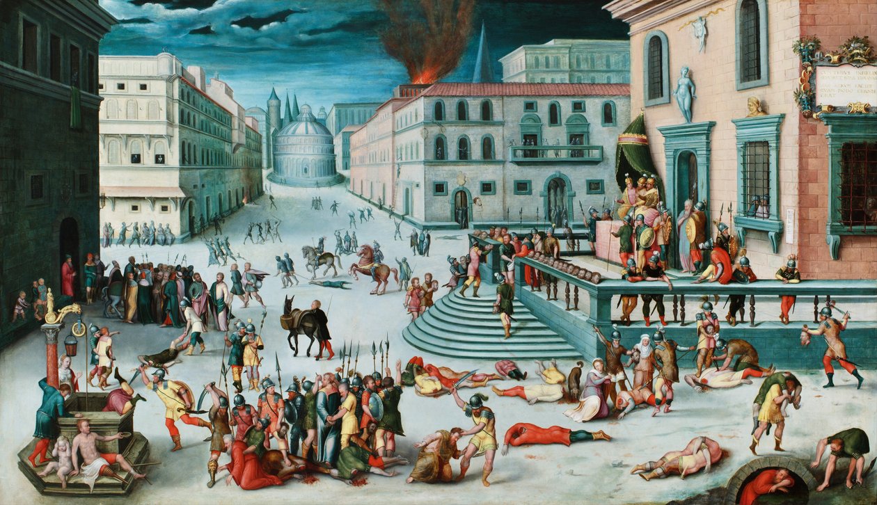The Massacre of the Triumvirate by Antoine, Caron