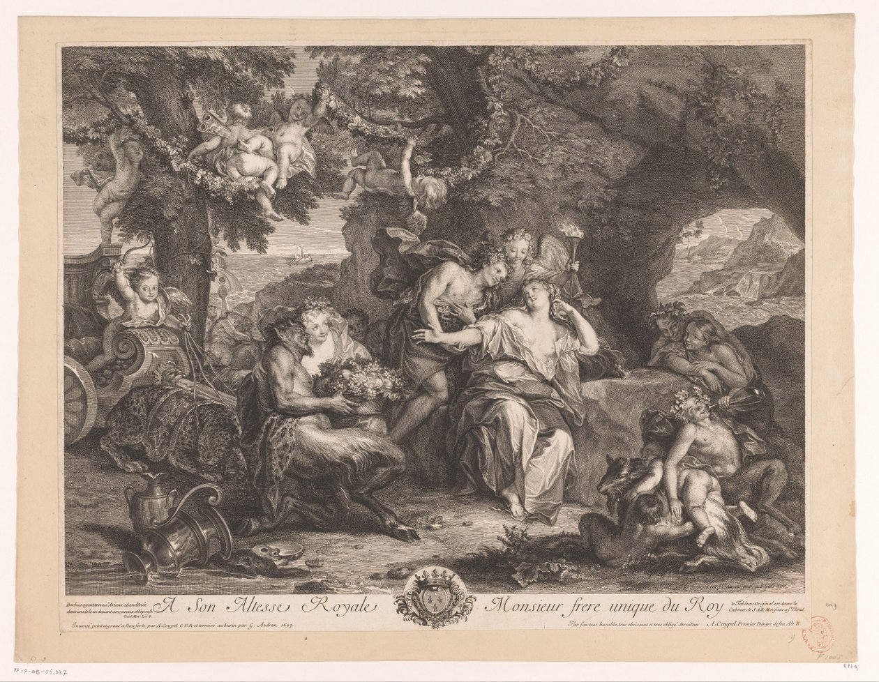 Bacchus and Ariadne by Antoine Coypel