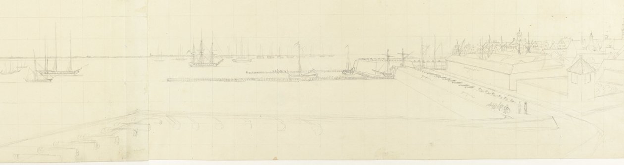 View of the Roadstead of Vlissingen by Antoine Ignace Melling