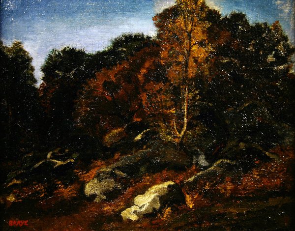 Autumn at Fontainebleau by Antoine Louis Barye