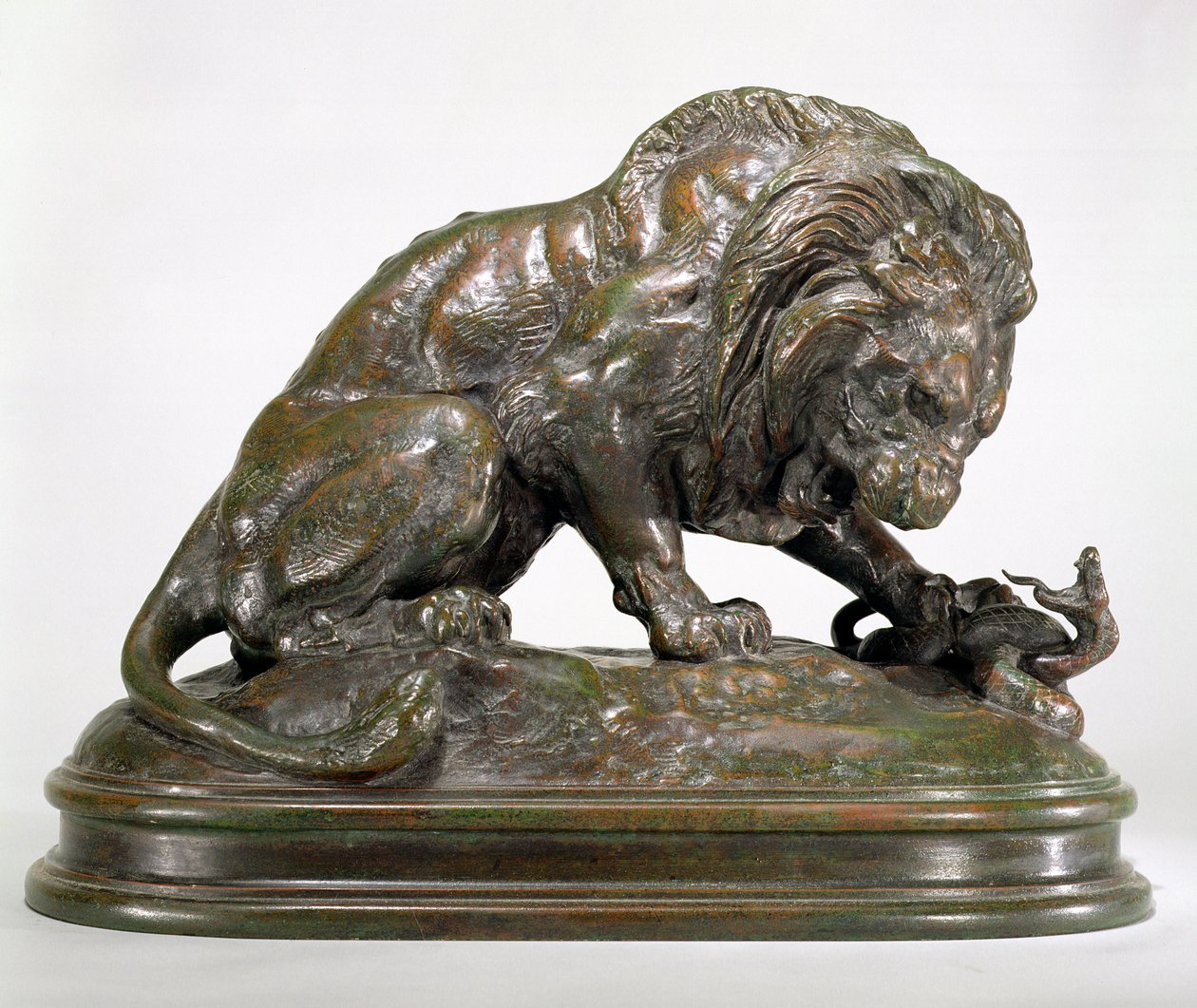 Lion and Serpent by Antoine Louis Barye