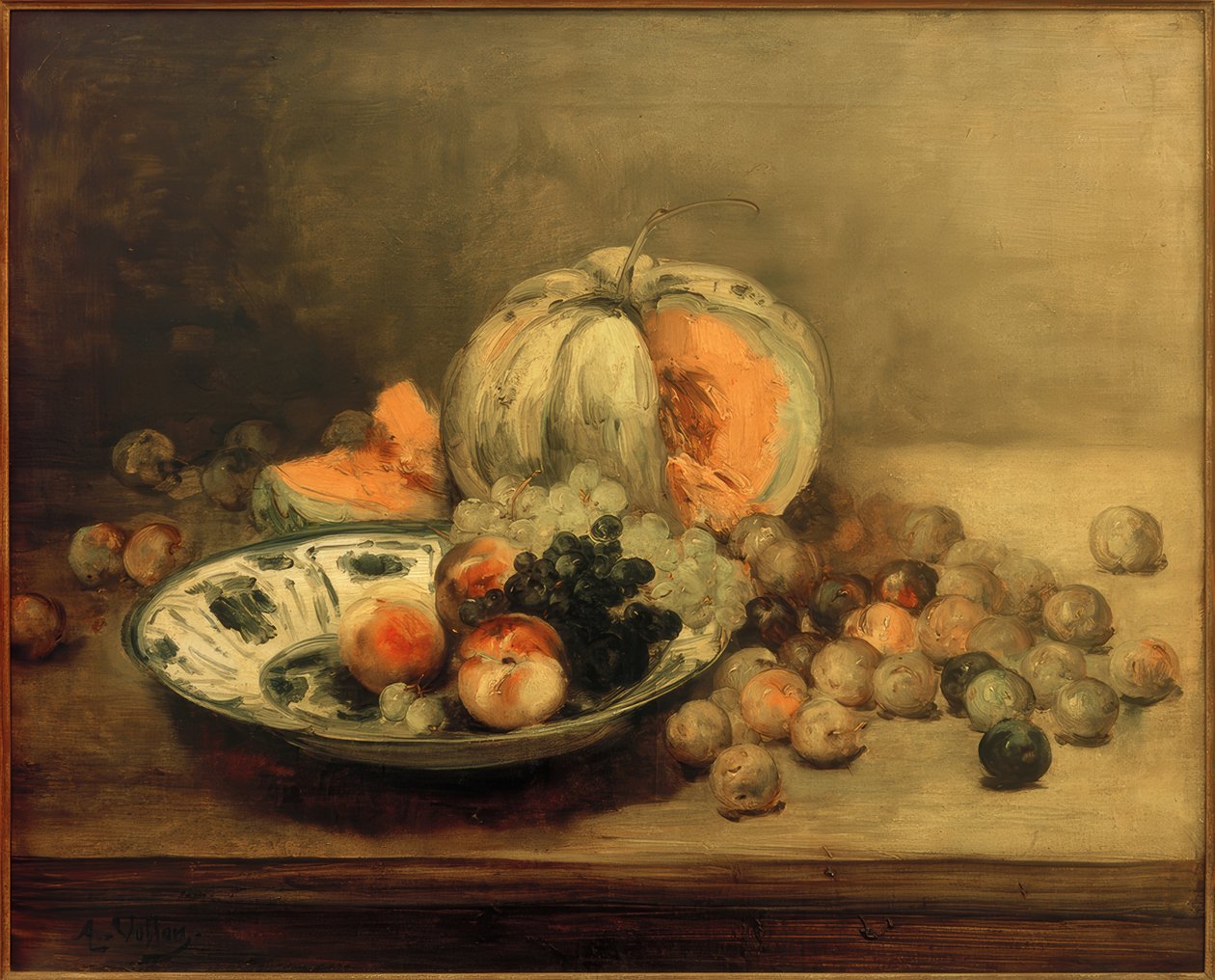 Chinese Bowl with Fruit by Antoine Vollon