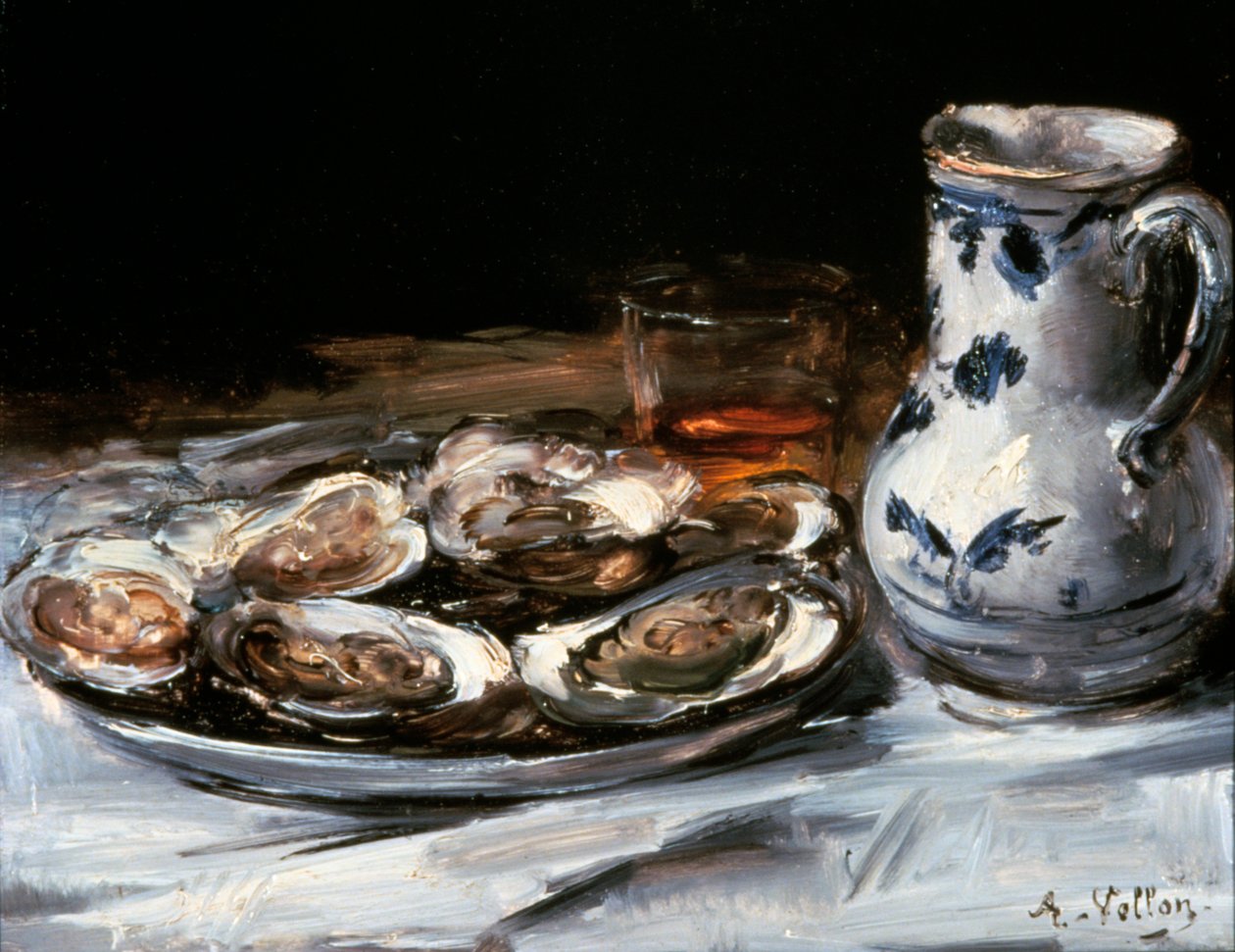 Still Life with Oysters by Antoine Vollon
