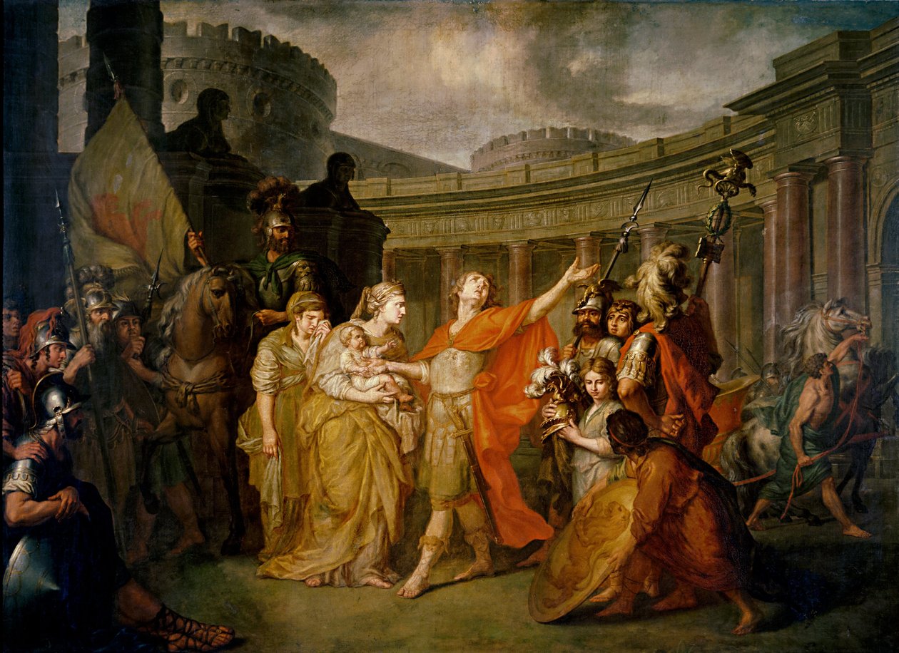 Farewell of Hector and Andromache by Anton Pavlovich Losenko