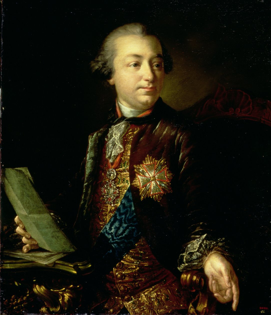 Portrait of Ivan Ivanovich Shuvalov (1727-97) President of the Academy of Arts by Anton Pavlovich Losenko