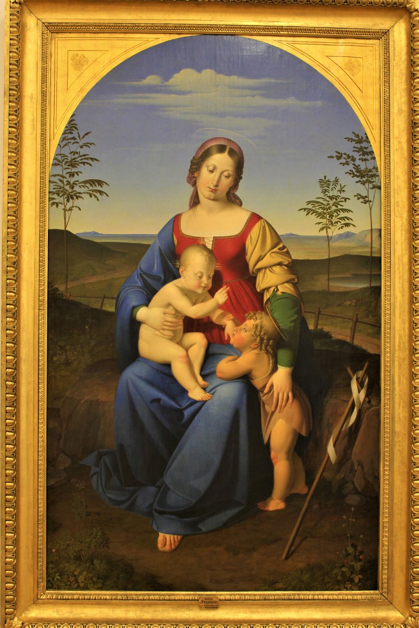 Mary with Jesus and John the Baptist by Anton Psenner