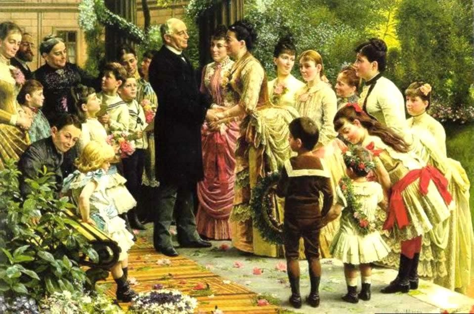 The 70th Birthday of Commercial Councilor Valentin Manheimer by Anton Alexander von Werner
