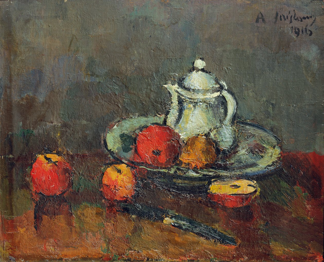 Apple Still Life by Anton Faistauer
