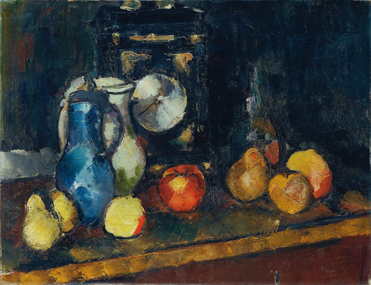 Still Life with Clock by Anton Faistauer