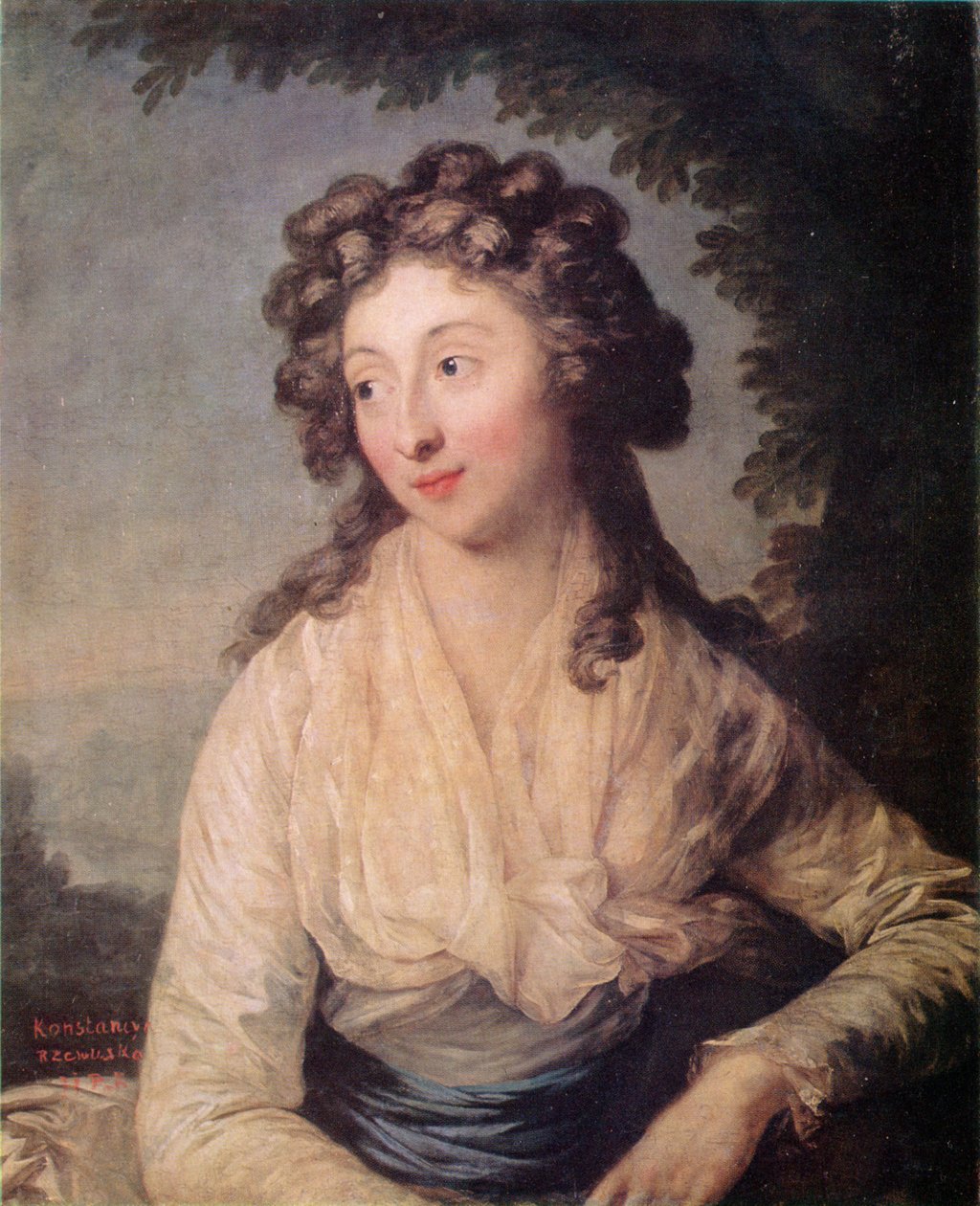 Portrait of Konstancja Rzewuska by Anton Graff