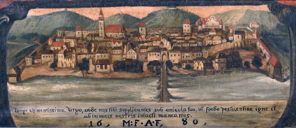Maribor Around 1861 by Anton Gvajc
