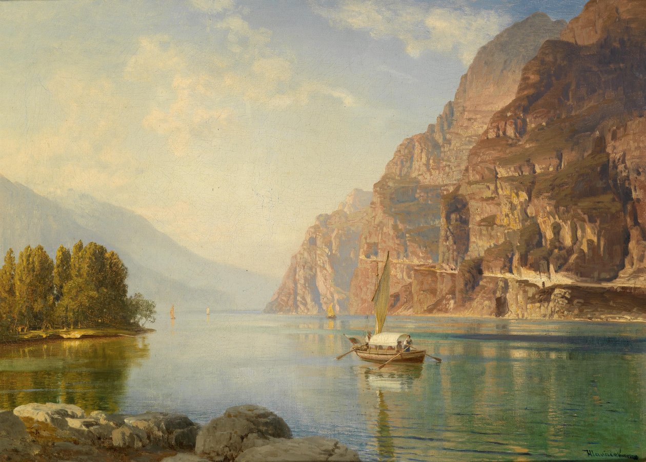 Part of Lake Como by Anton Hlavacek