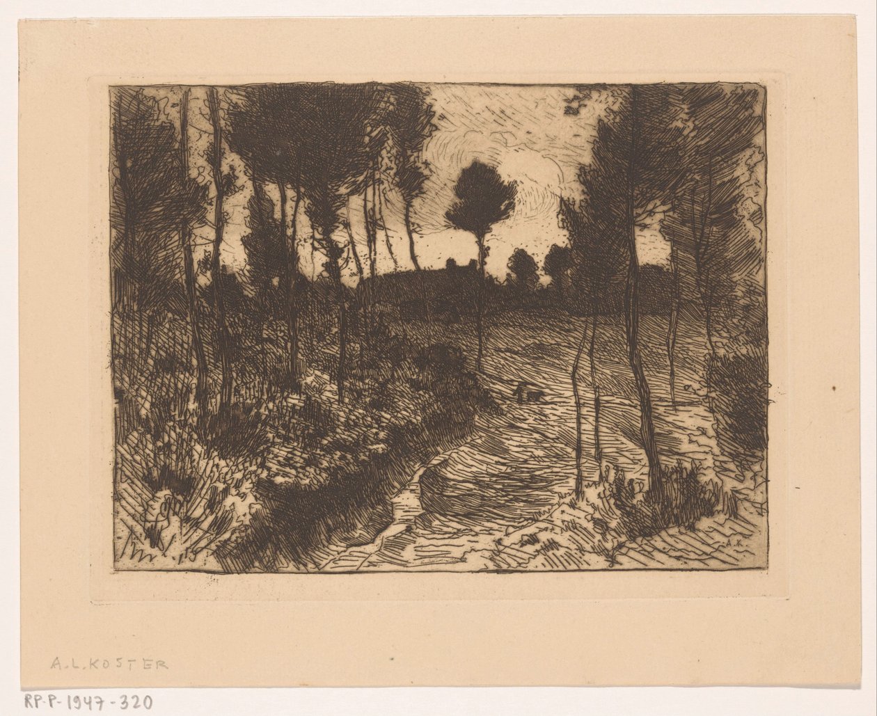 Forest Path at Evening by Anton L. Koster