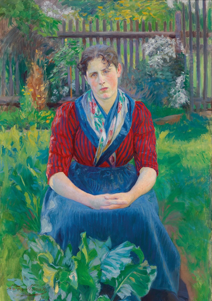 Country Girl from the Wachau by Anton Nowak