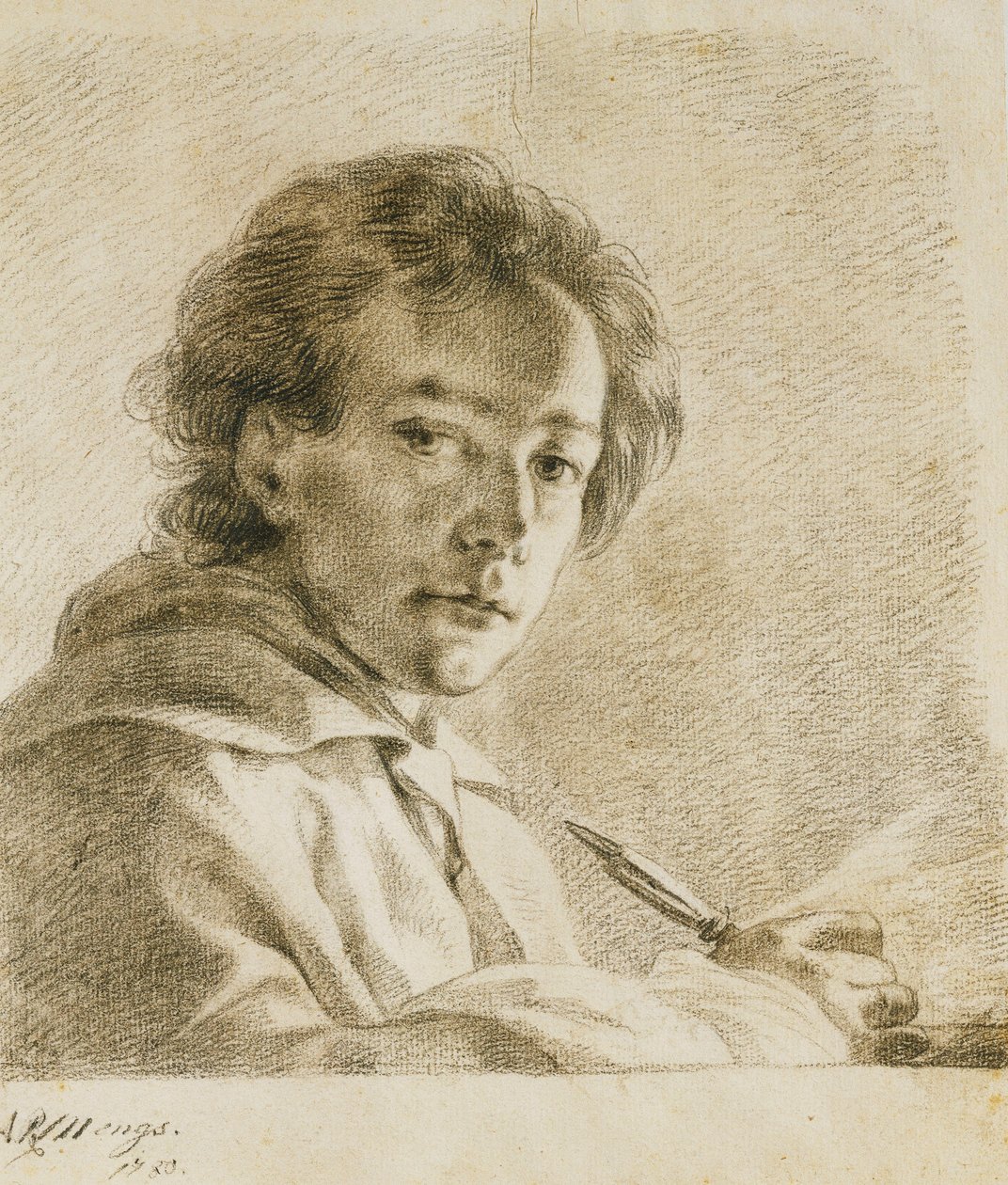 Portrait of the Artist by Anton Raphael Mengs
