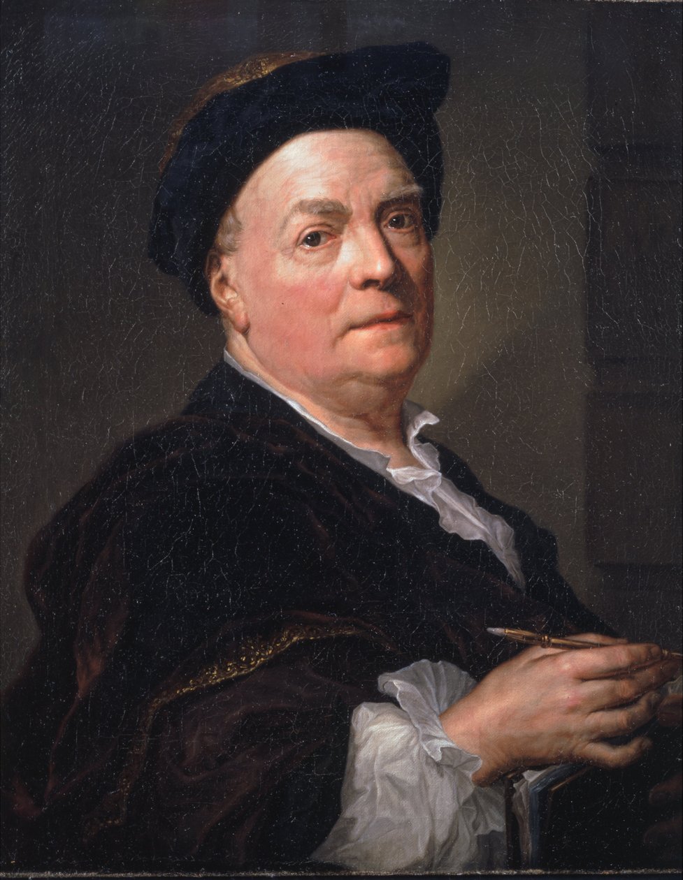 Portrait of Louis du Silvestre by Anton Raphael Mengs