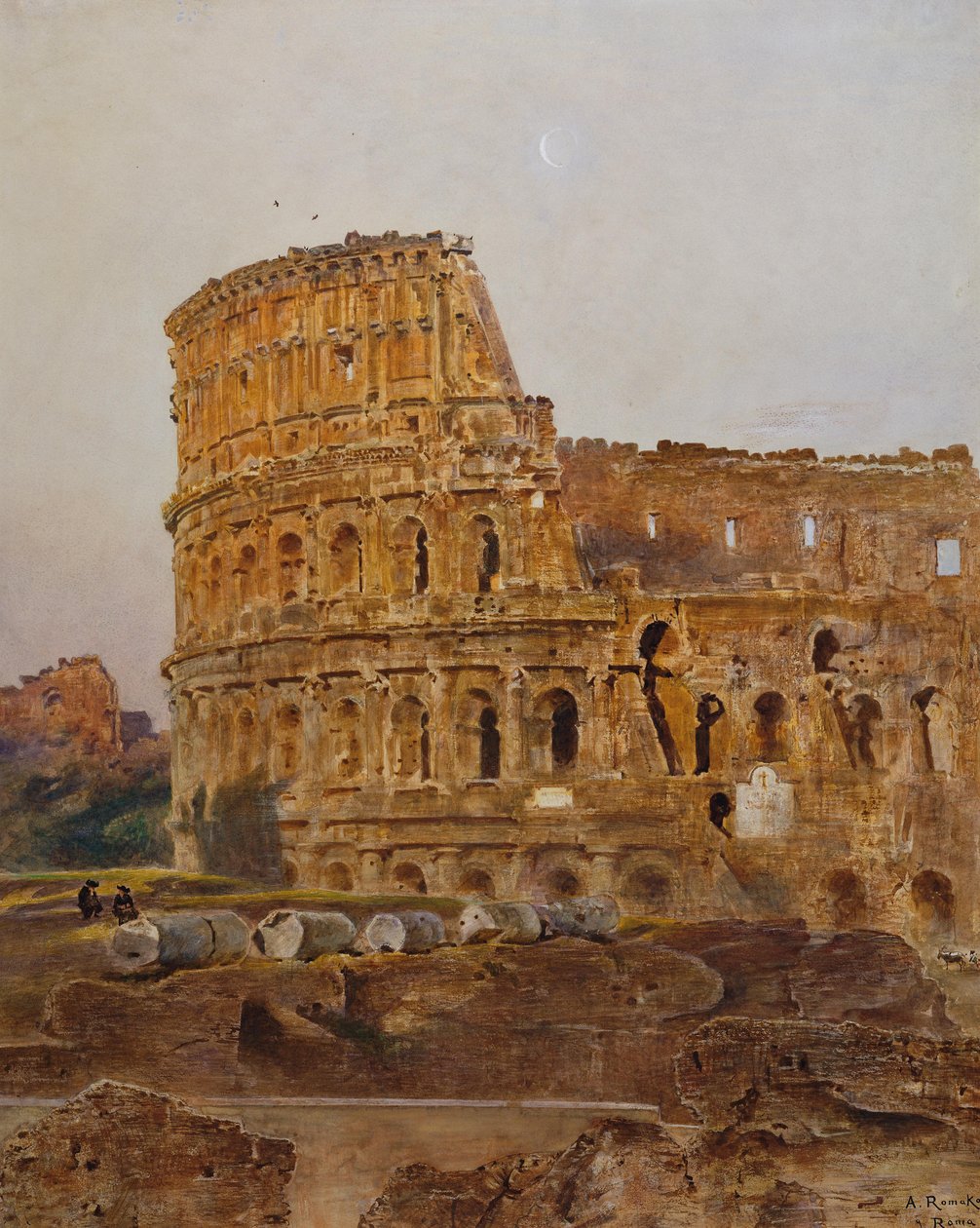 Colosseum in Rome by Anton Romako