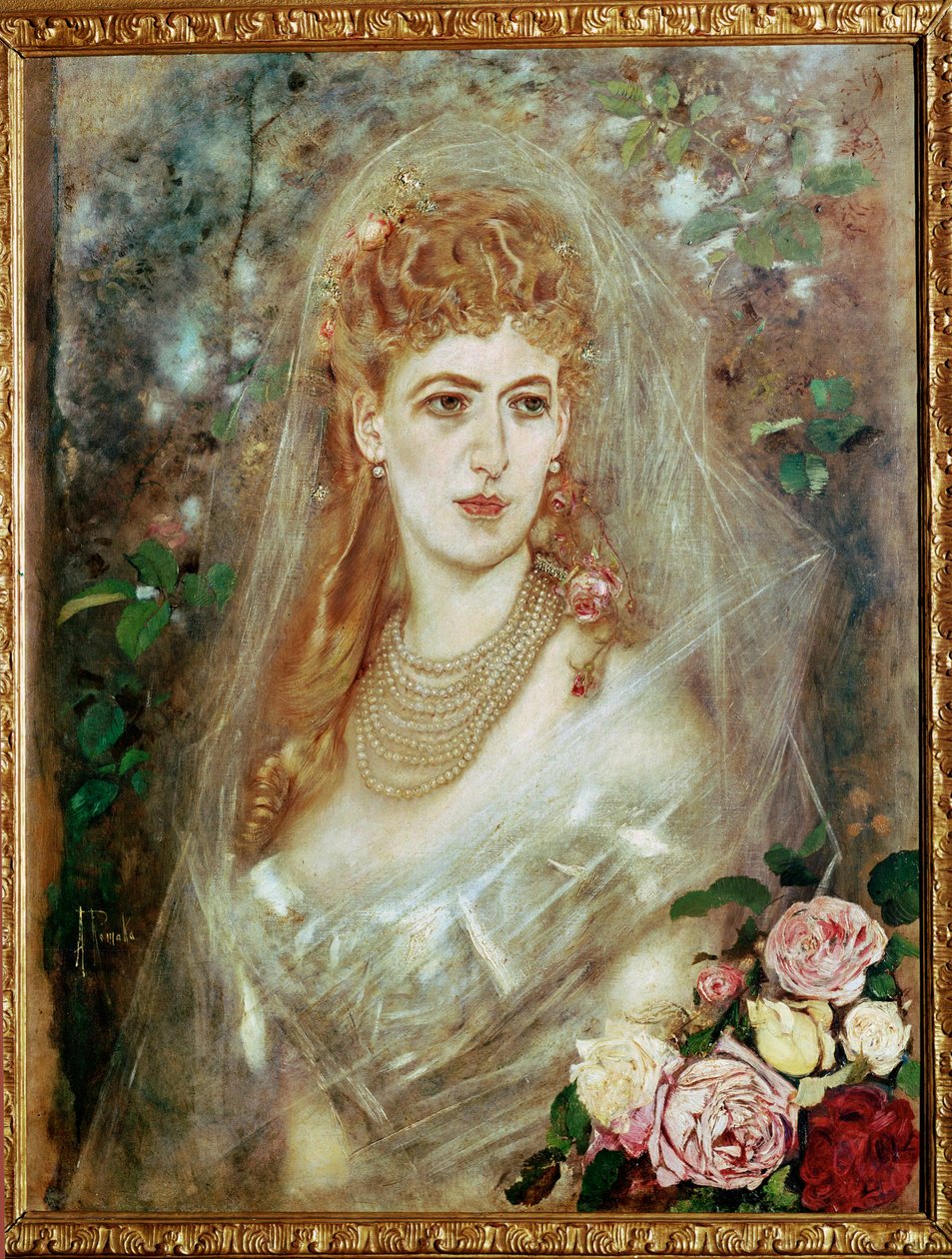 Maria Magda Countess Kuefstein by Anton Romako