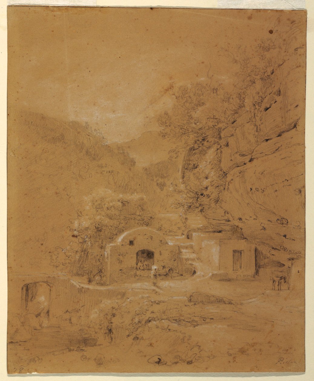 Landscape View Between Naples and Salerno by Anton Sminck Pitloo