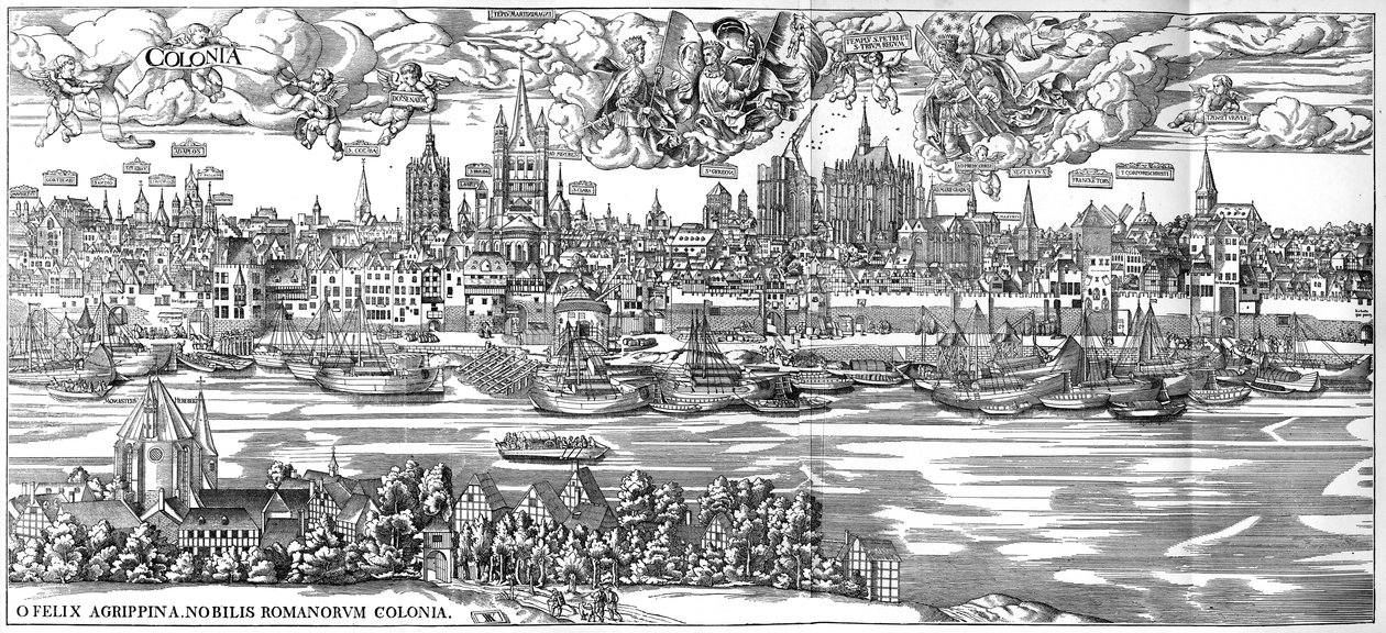 Cologne in 1530 by Anton Woensam