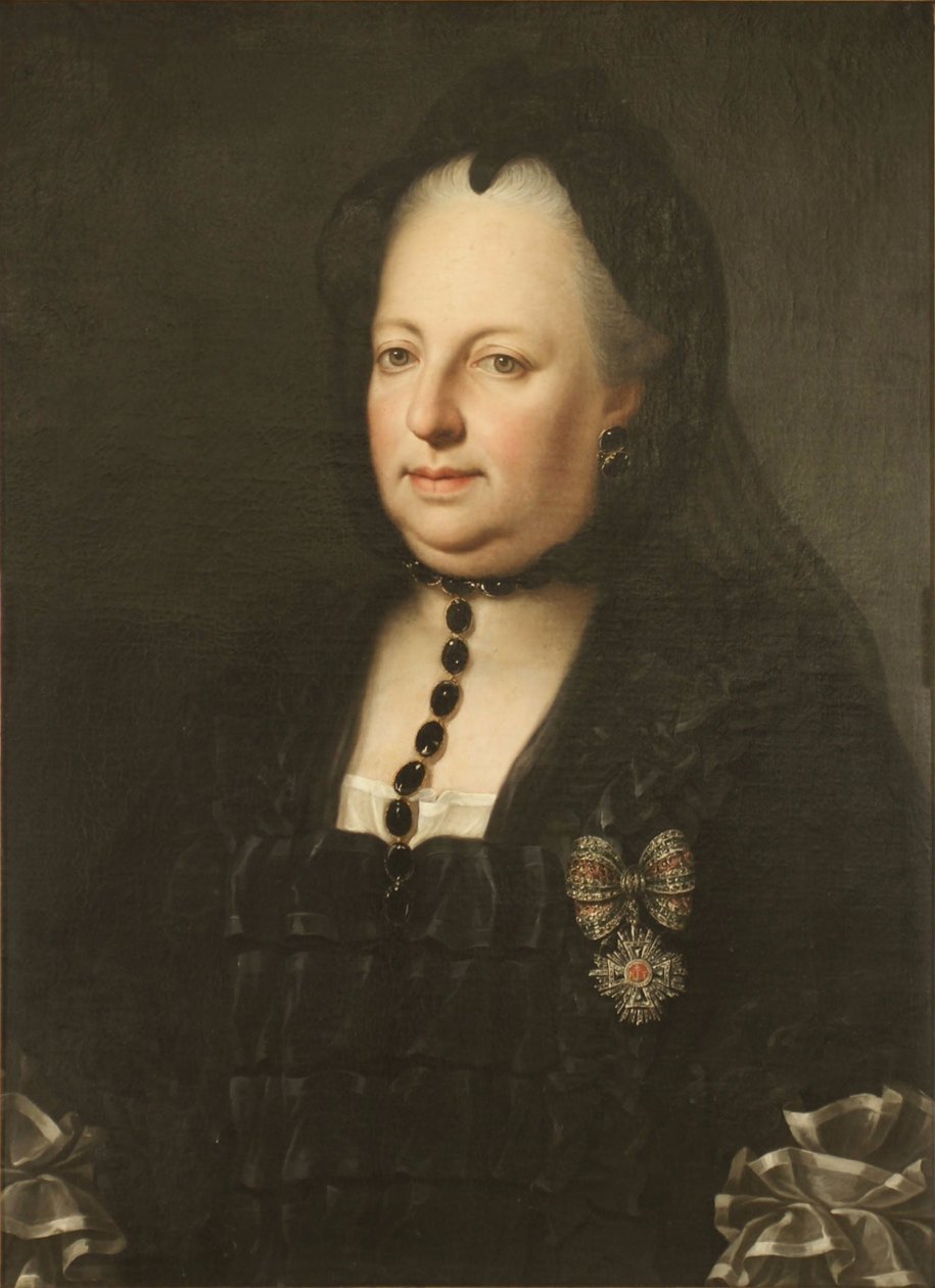 Maria Theresa Dressed in Mourning Clothes by Anton von Maron