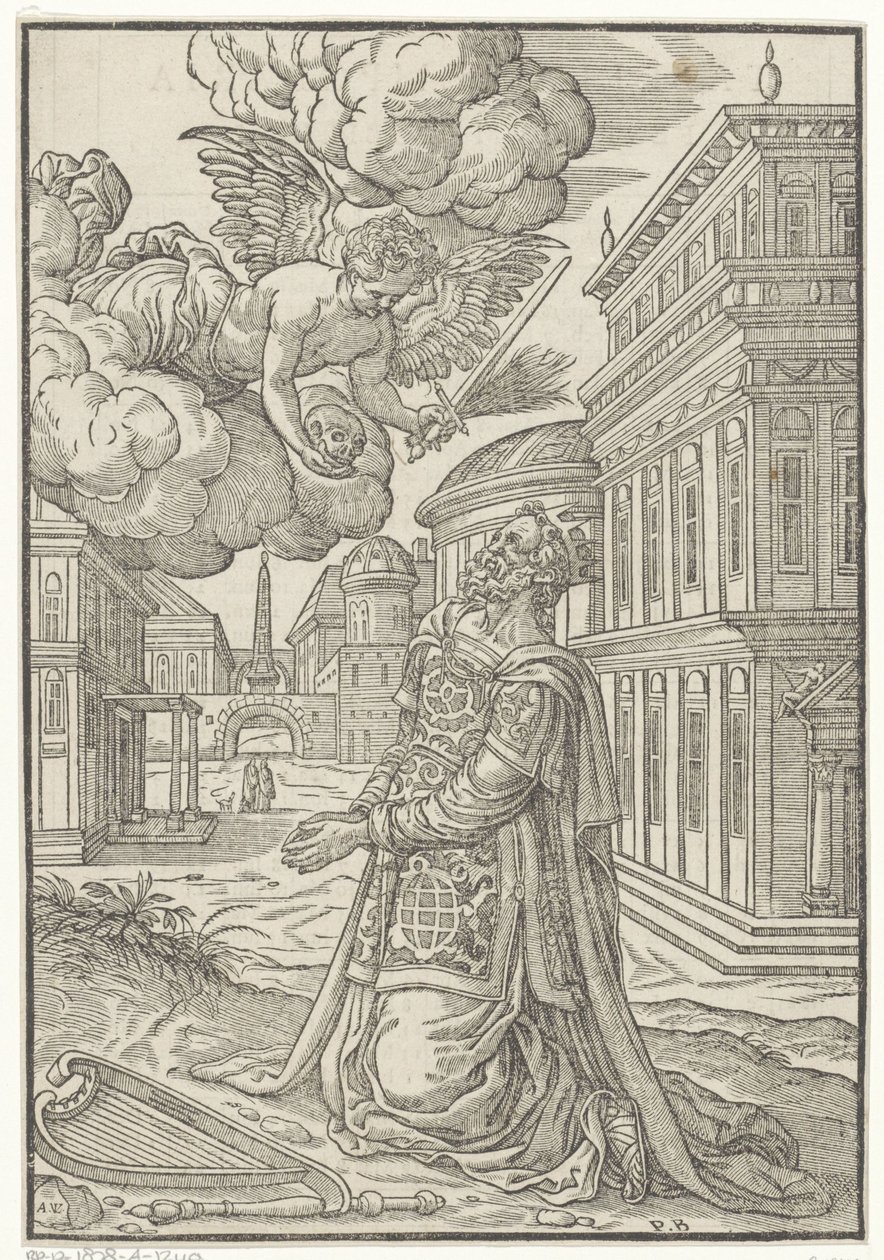 Kneeling David by Antoni van Leest