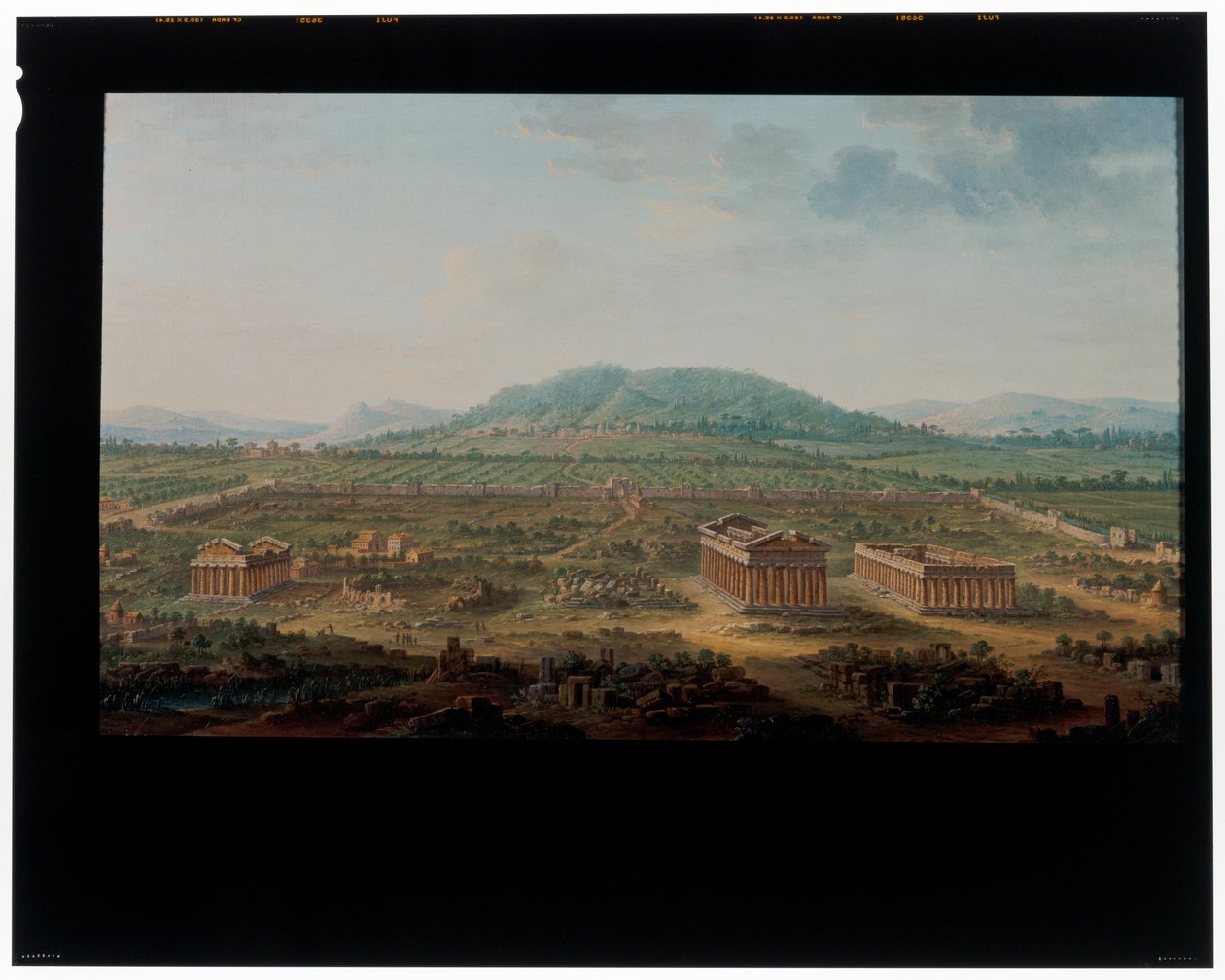 A View of Paestum by Antonia de dipi Joli
