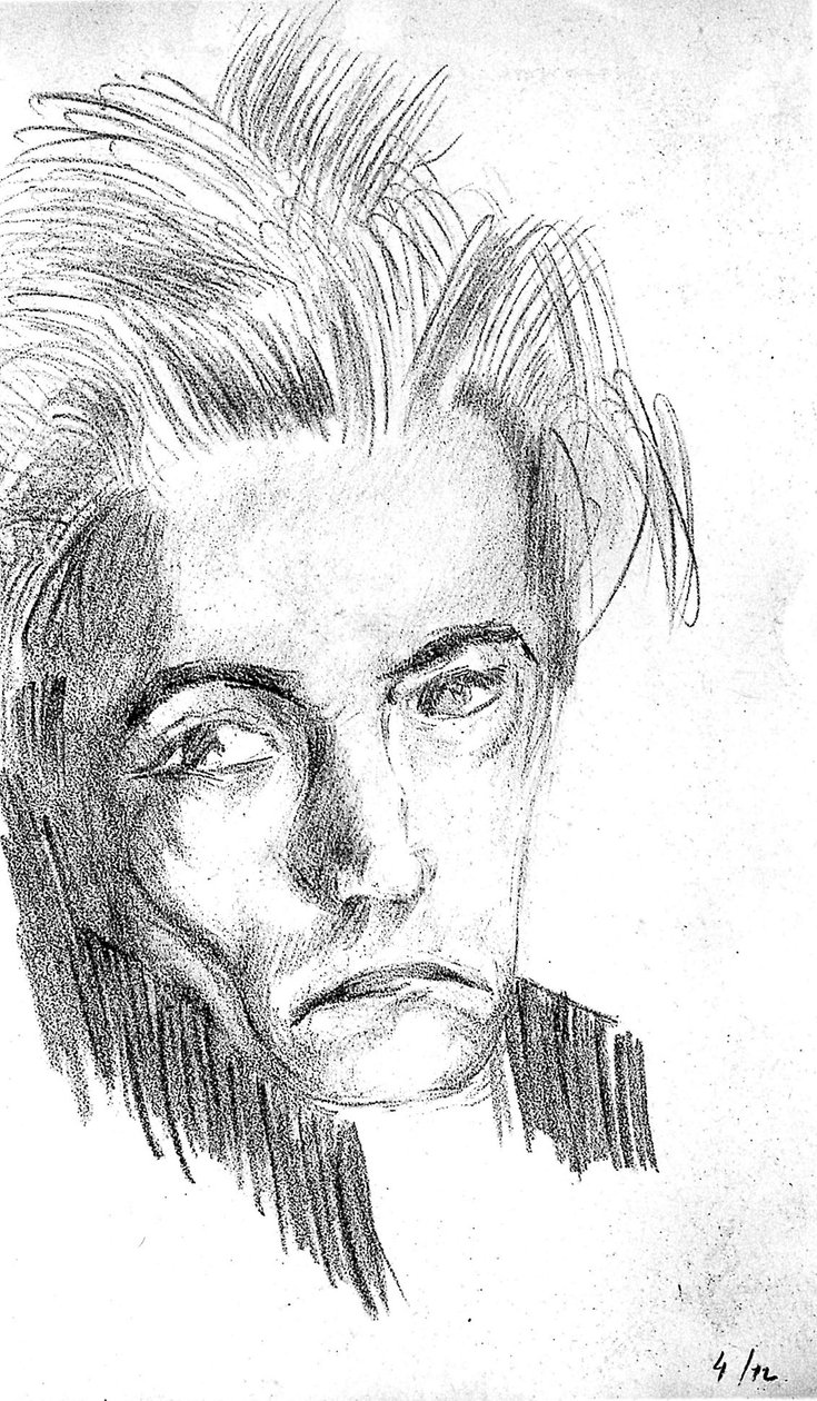 Self portrait by Antonin Artaud