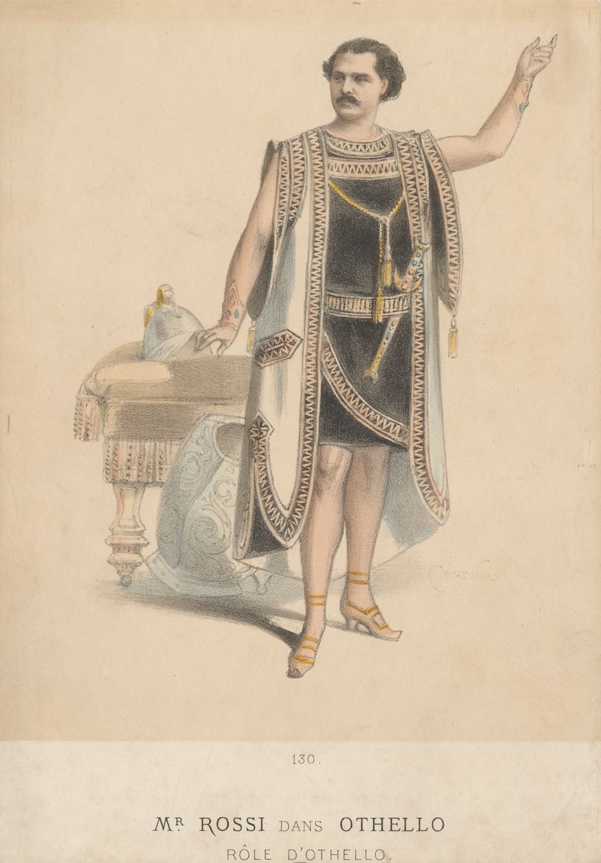 Mr. Rossi as Othello by Antonin Marie Chatiniere