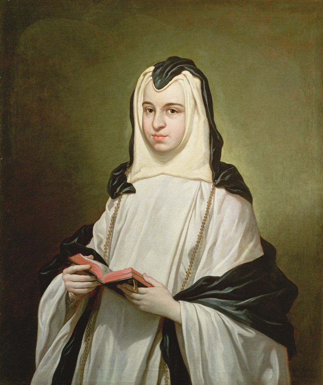 Portrait of a nun, 1750 by Antonio Gonzalez Ruiz