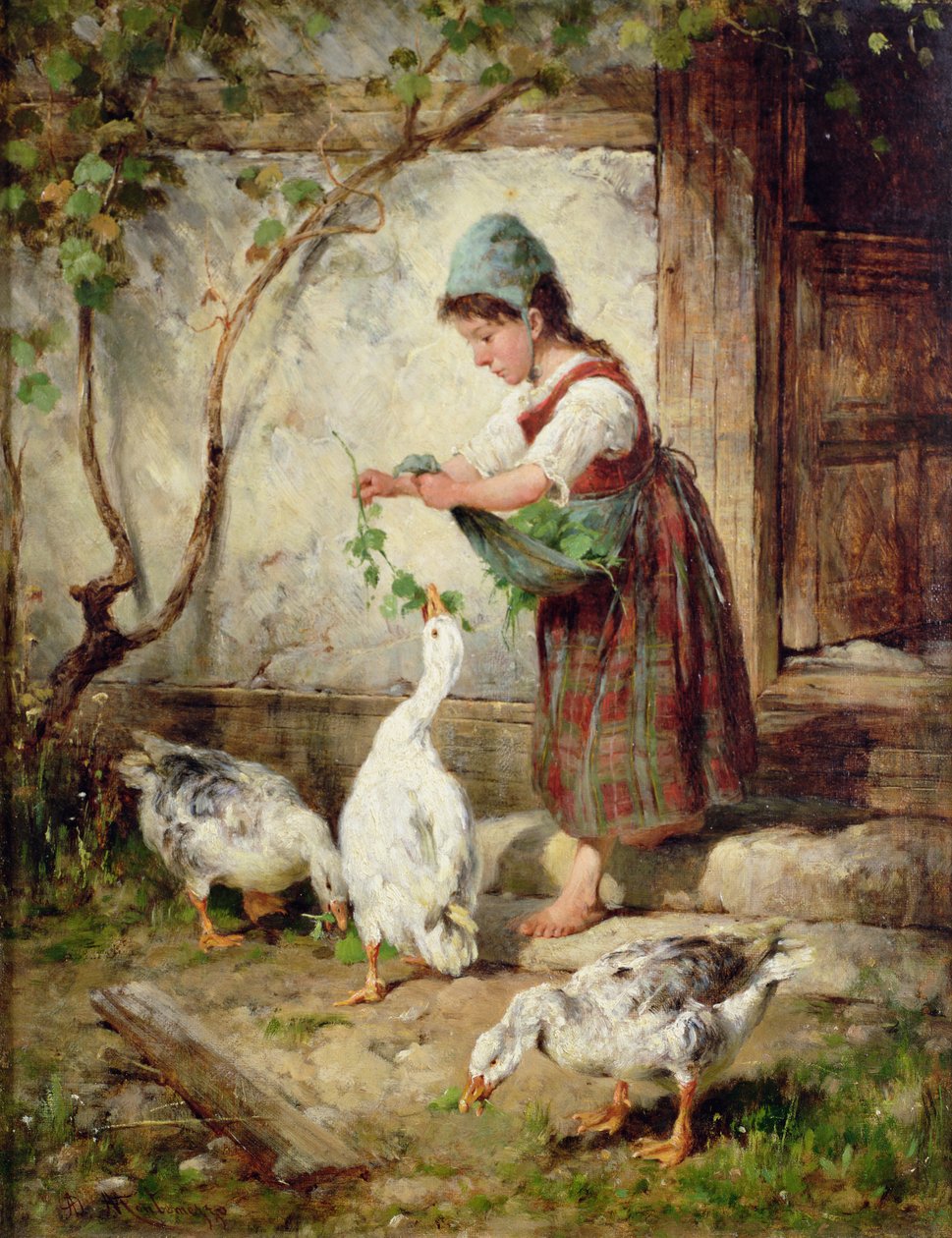 The Goose Girl by Antonio Montemezzano