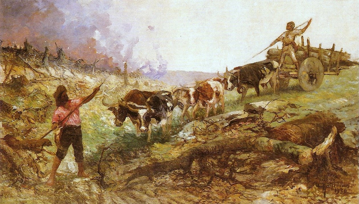 Sketch of Labor by Antonio Parreiras