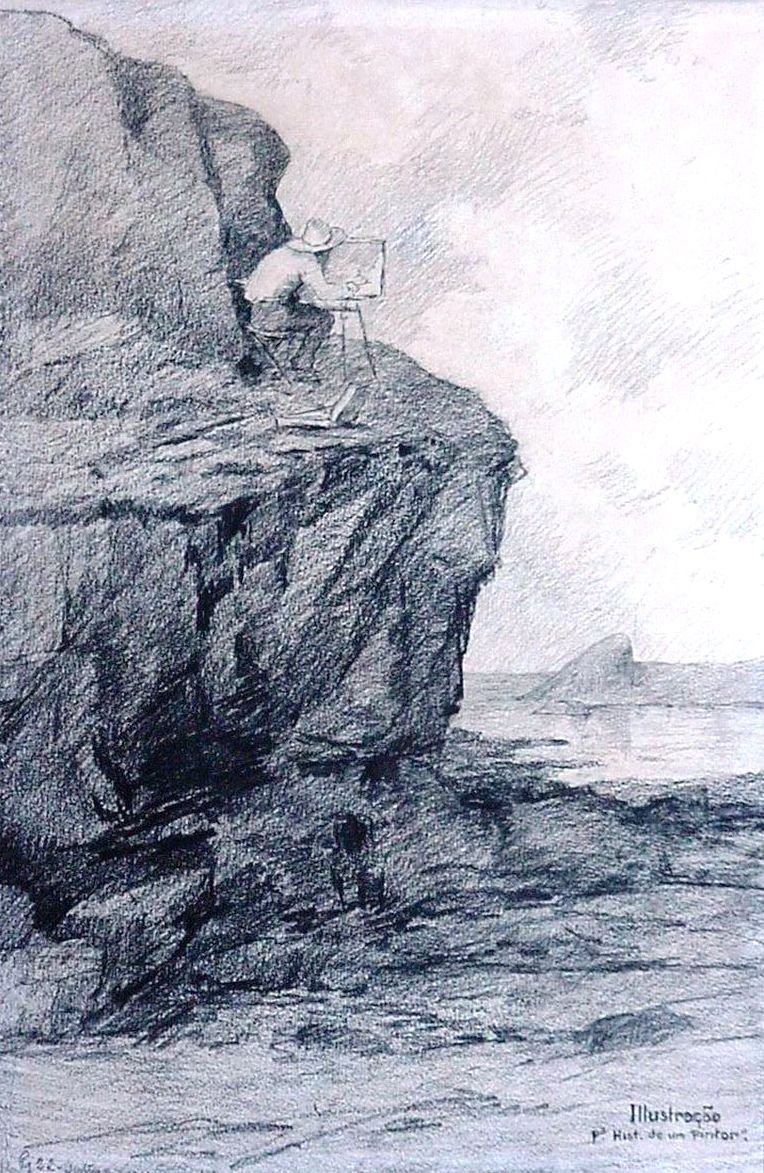 Once Again on the Peaks of the Rocks... by Antonio Parreiras
