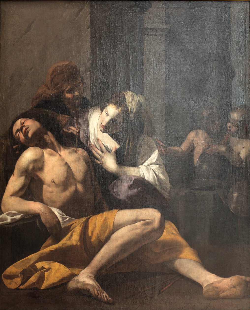 Saint Sebastian Healed by Saint Irene by Antonio de Bellis